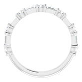 Platinum 3/4 CTW Natural Diamond Anniversary Band